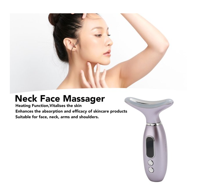 Anti-Wrinkle Face & Neck Massager with LED Therapy