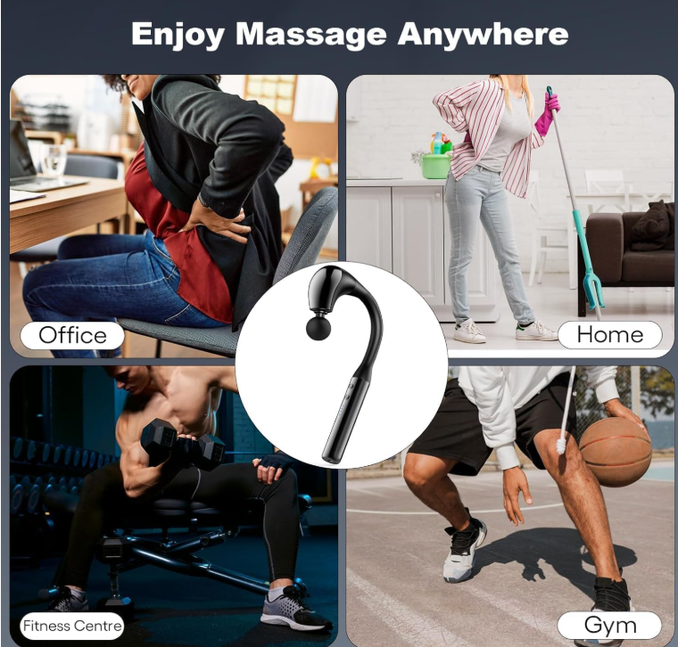 Ergonomic Massage Gun for Back & Body