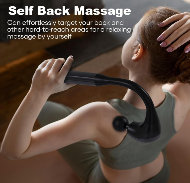 Ergonomic Massage Gun for Back & Body