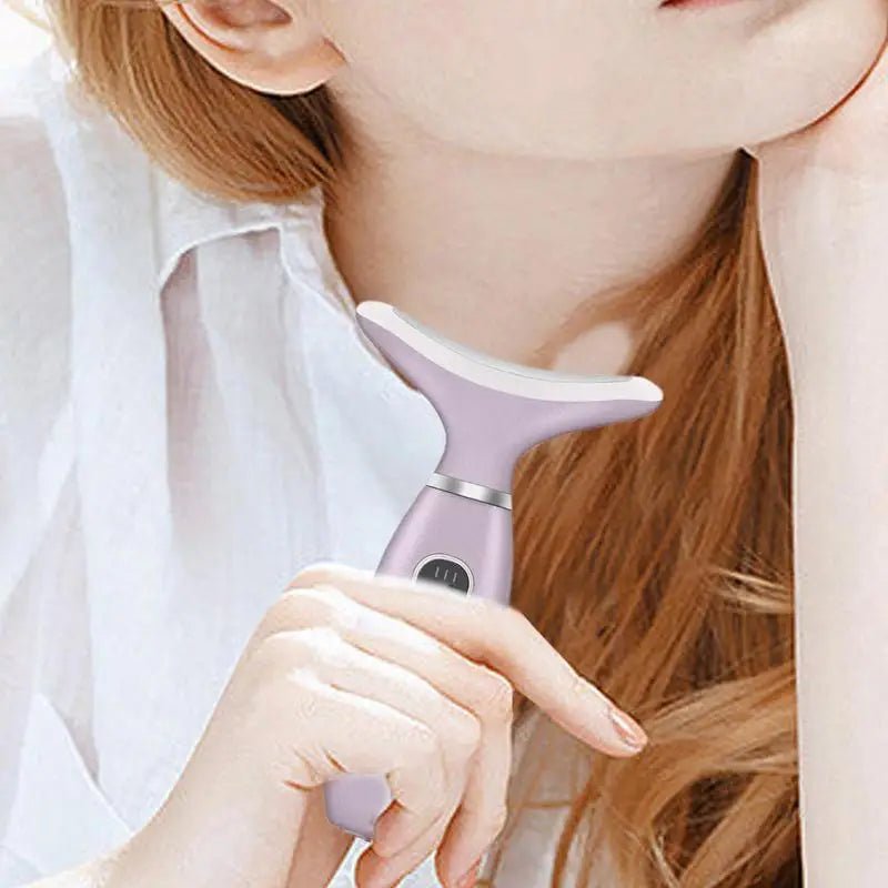 Anti-Wrinkle Face & Neck Massager with LED Therapy